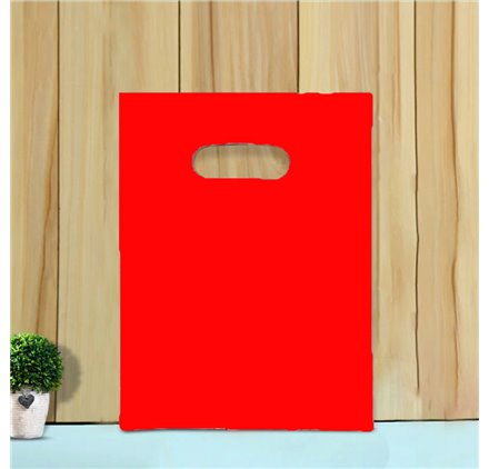 Saco plastico asa vazada 25x35