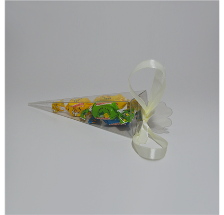 L’acétate transparent boîte 155 mm cône