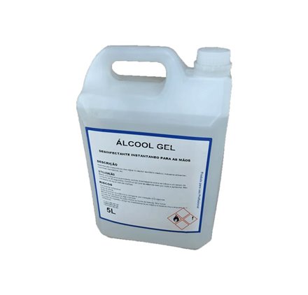 Álcool Gel 5L - Desinfectante Instantaneo Para Mãos 