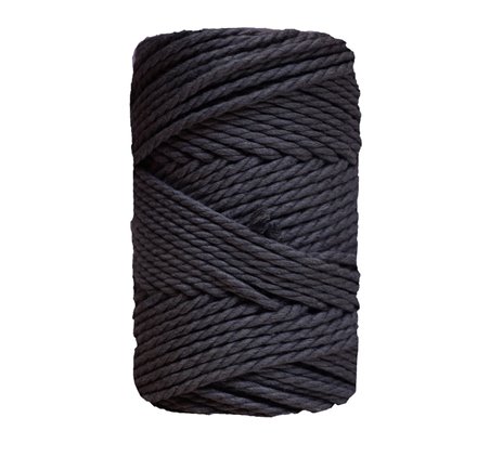 Fio Macrame 5mm 50m Quasar black