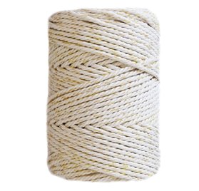 Fio Macrame 3mm 50m Natural gold