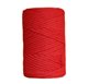 Fils pour macramés urdimbre 9mm 75m Tulip red