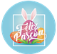 x25 Happy Easter Labels 1 - 40x40mm