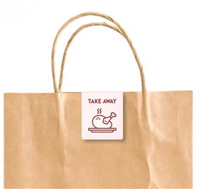 Etiqueta Rebeldinho Take-Away