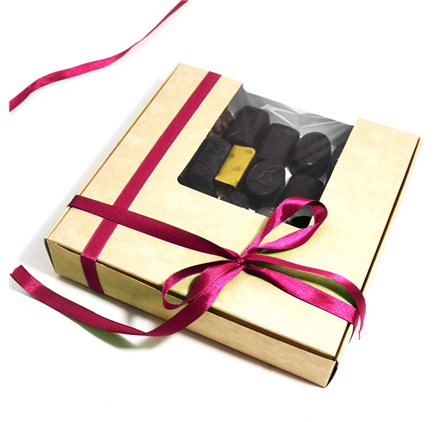 Boite en Carton avec Fenetre Cake Deluxe 175x175x35mm