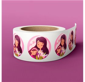 x25 Etiquetas Dia da Mãe 1 - 40x40mm