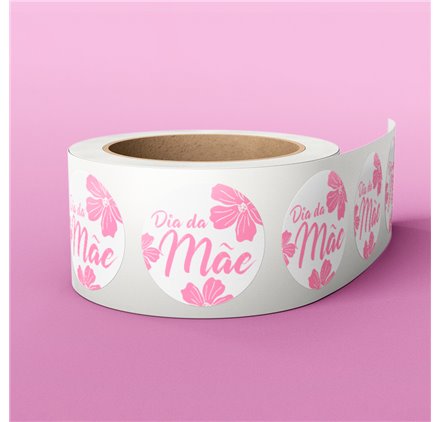 x25 Etiquetas Dia da Mãe 3 - 40x40mm