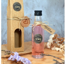 Petite bouteille en verre Lotus 100ml 10cl