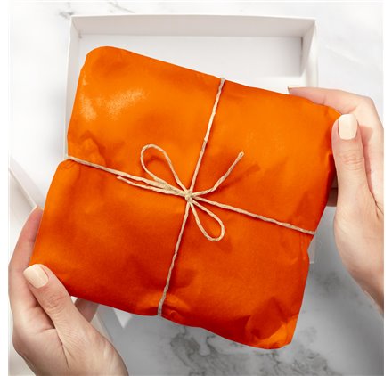 Tissue Paper Laranja Damasco