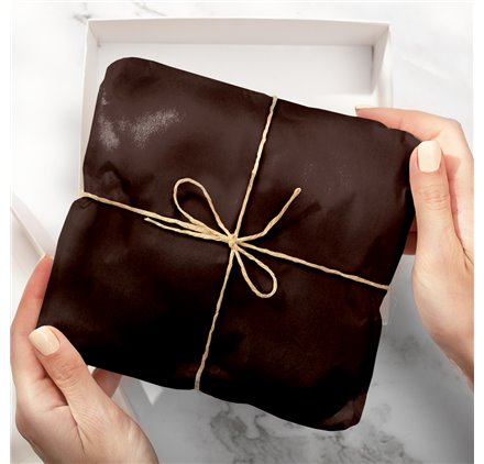 Papel Seda Castanho Chocolate 50x75cm