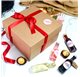 Box Gourmet Medium color natural measures 205x205x120mm
