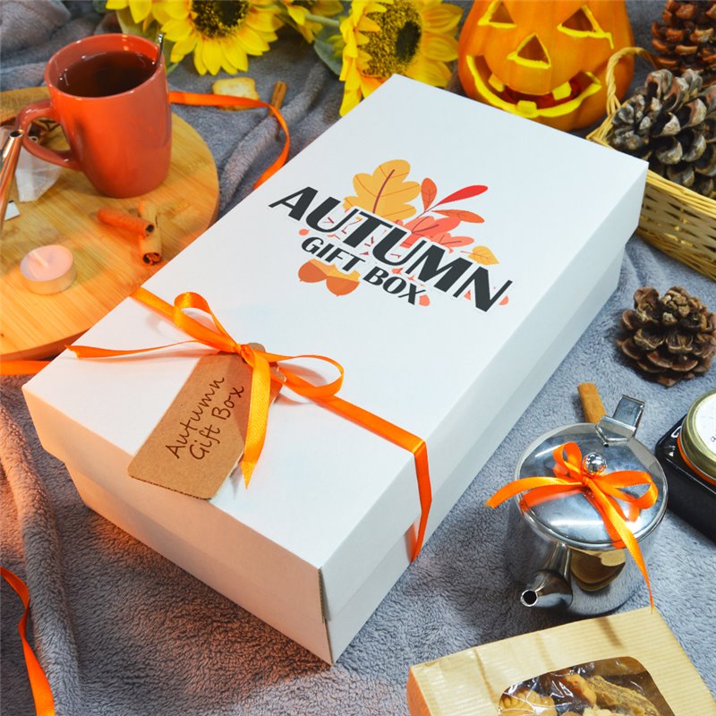 Caja de Cartón Gourmet L Blanca 350x190x105mm