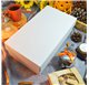 Large white color box Gourmet measures 350x190x105mm