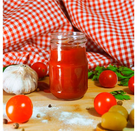 Frasco de vidro Mini Ketchup