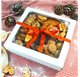 Box Gourmet Extra Large white color measures 350x320x105mm