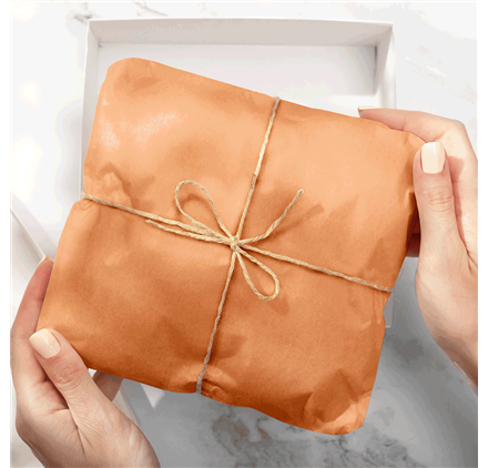 Papel Seda Apricot Orange 50x75cm