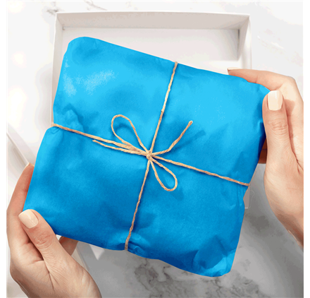 Papel Seda Turquoise Blue 50x75cm