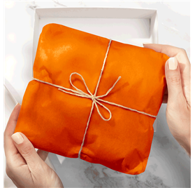 Papel Seda Pumpkin Orange 50x75cm