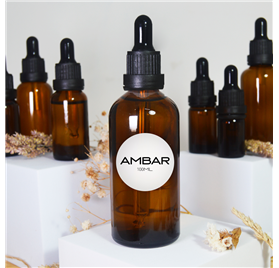Frasco de vidro Ambar 100 ml