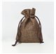 Saco 10x14cm juta Chocolate Brown