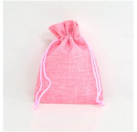 Bolsa yute Baby Pink 10x14cm