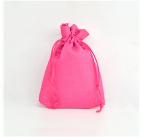 Bolsa yute Flamingo Pink 10x14cm