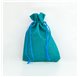 Bolsa yute Turquoise Blue 10x14cm