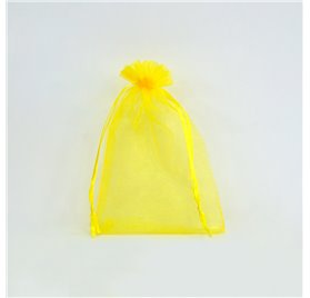 Saco 10x14cm organza Lemon Yellow