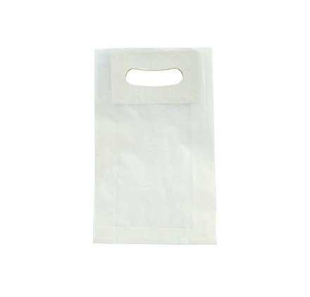 Saco de Papel Asa Vazada Branco 180x60x290mm