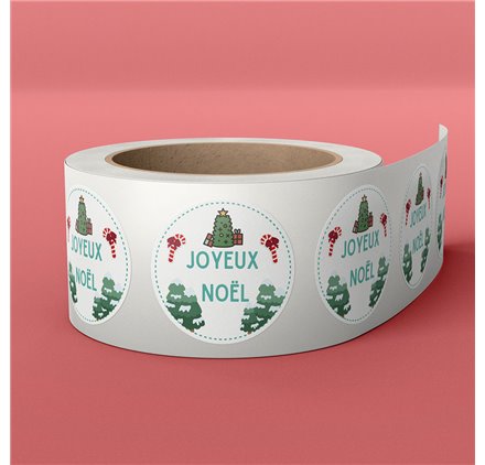 Etiqueta 9 Festive Holly Ring 40x40mm