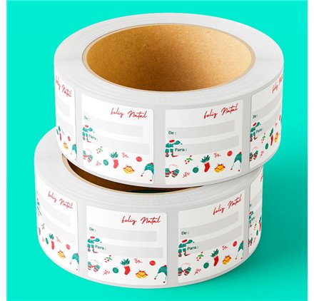 Etiqueta 11 Festive Holly Ring 50x40mm