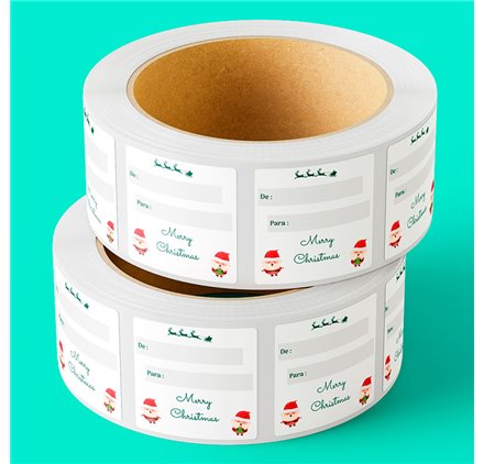 Etiqueta 13 Festive Holly Ring 50x40mm