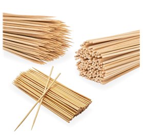 Brochetas palitos de bambú pack 100