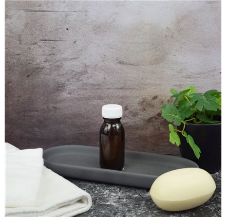 Tarro boca larga 60ml ambar