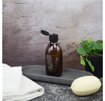 Flacon Bouche Large Ambré 200ml