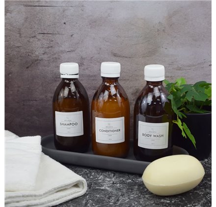 Butelka 250 ml bursztyn szerokie usta