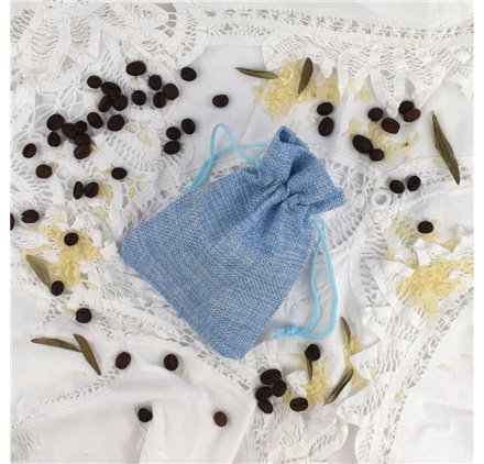 Sacs de Jute Baby Blue 10x14cm