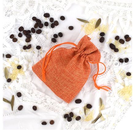 Bolsa yute Pumpkin Orange 10x14cm