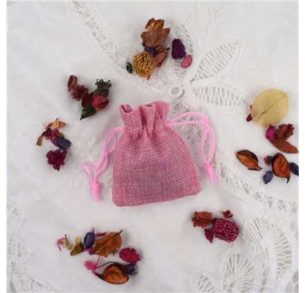 Bolsa yute Baby Pink 7x9cm