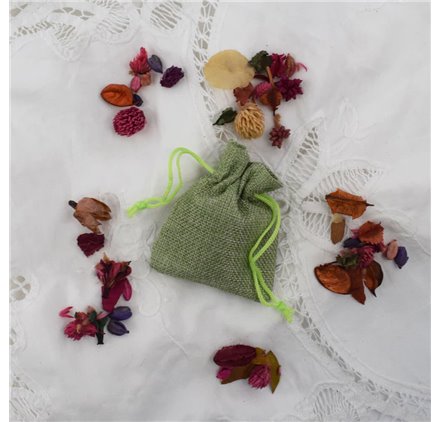 Sacs de Jute Emerald Green 7x9cm