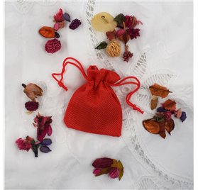 Saco juta Infinitum Red 7x9cm