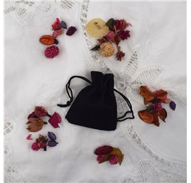 Saco juta Quasar Black 7x9cm