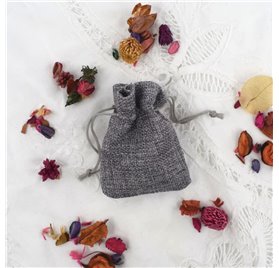 Saco 7x9cm juta Space Grey