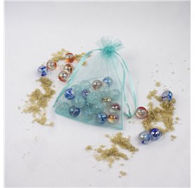 Saco 10x14cm organza Emerald Green