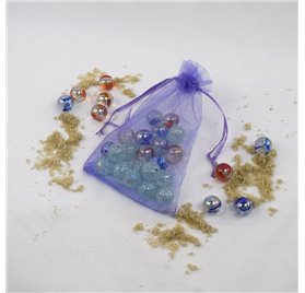 Saco 10x14cm organza Quantum Violet