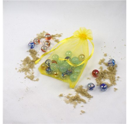 Saco 10x14cm organza Lemon Yellow