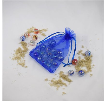 Bolsa organza Deepspace Blue 10x14cm