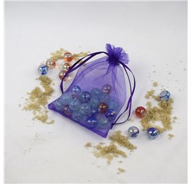 Bolsa organza Indigo Purple 10x14cm