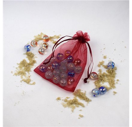 Bolsa organza Bordeaux 10x14cm