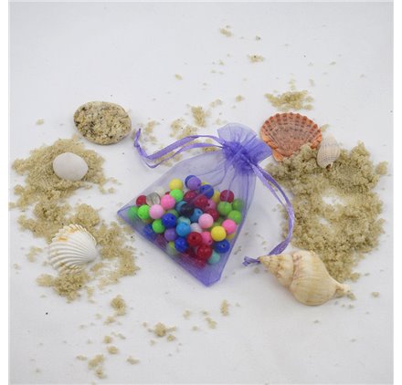 Saco 7x9cm organza Quantum Violet